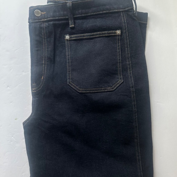 Banana Republic Straight-Fit  Jeans Women High Rise Patch Pocket Size 32 - Picture 5 of 14